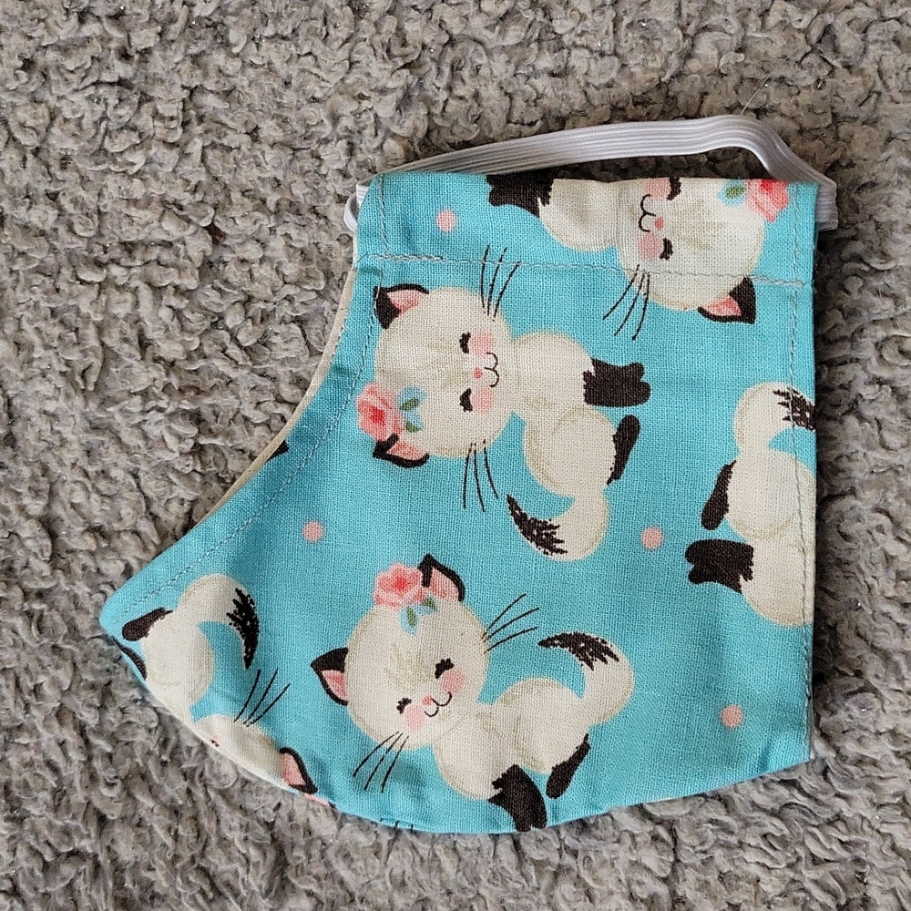 Cotton Face Mask-cute kitty print